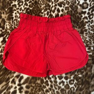 Zenana Outfitters High Waist Red Shorts